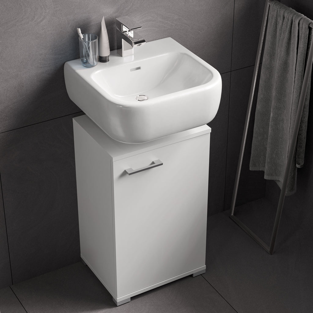 Servantunderskap Easy 40 cm hvit stående bakside
