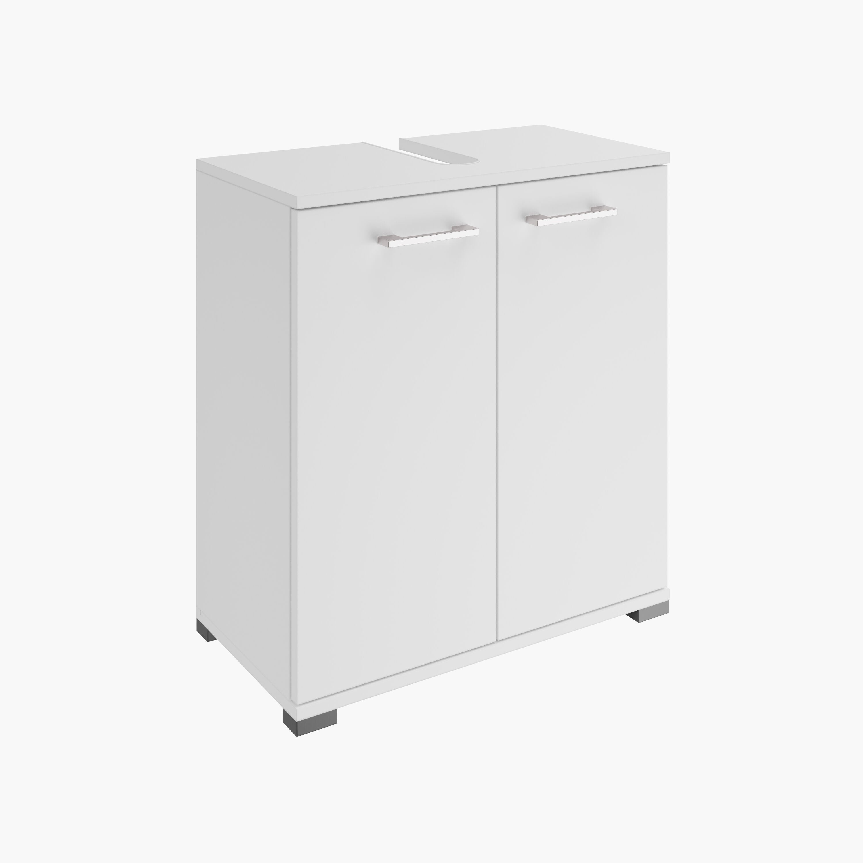 Servantunderskap Easy 60 cm hvit stående med 2 dører forside