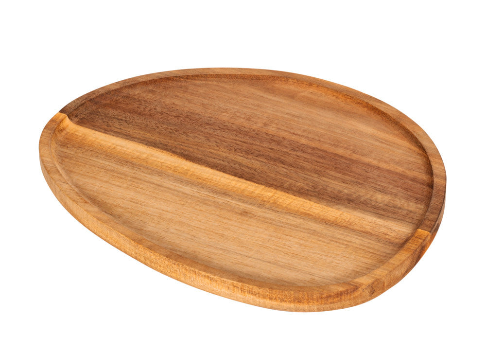 Serveringsbrett akasietre natur FSC 26x20,5 cm bakside