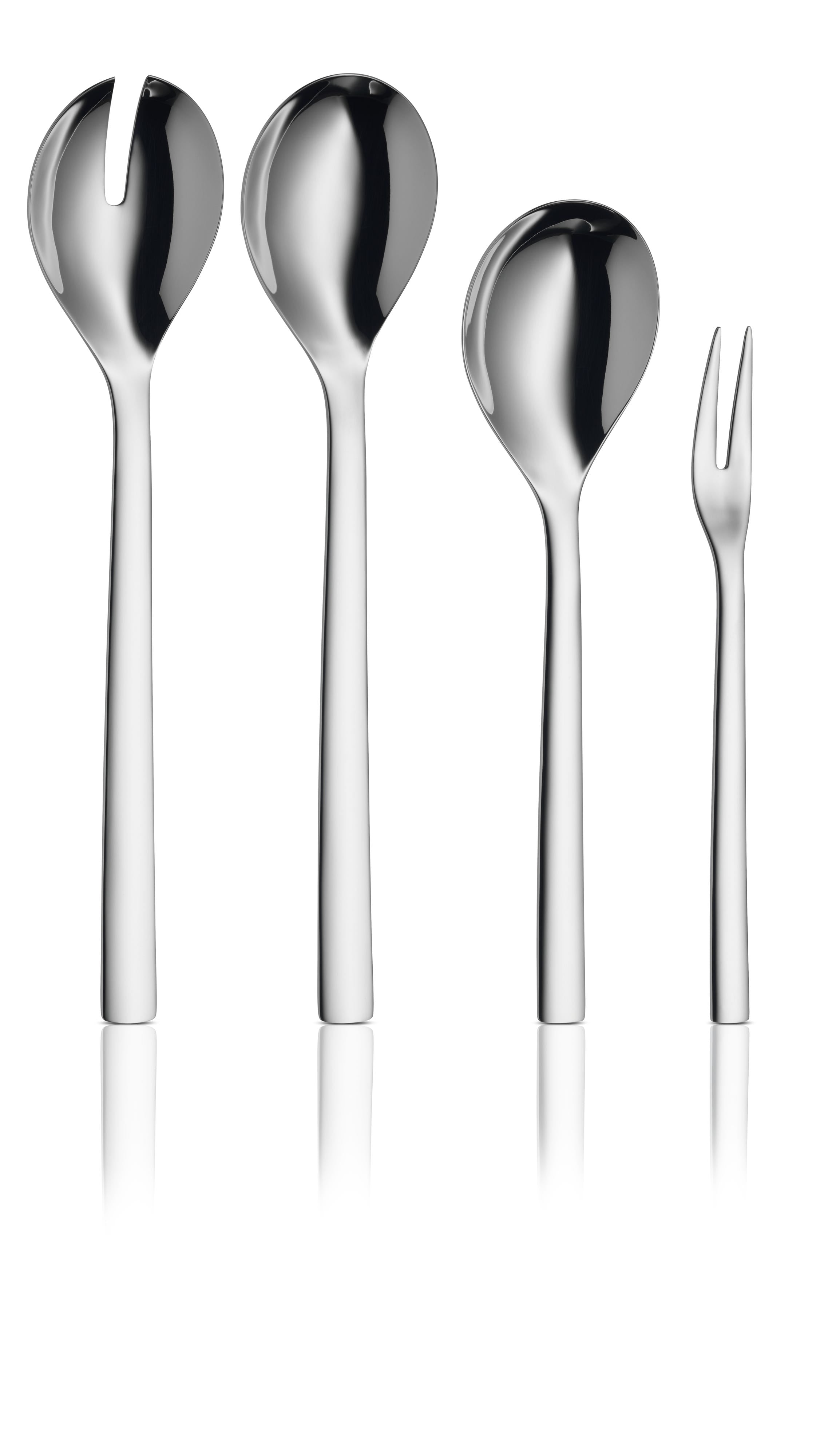 Serveringsskje 25 cm rustfritt stål polert Nuova bakside