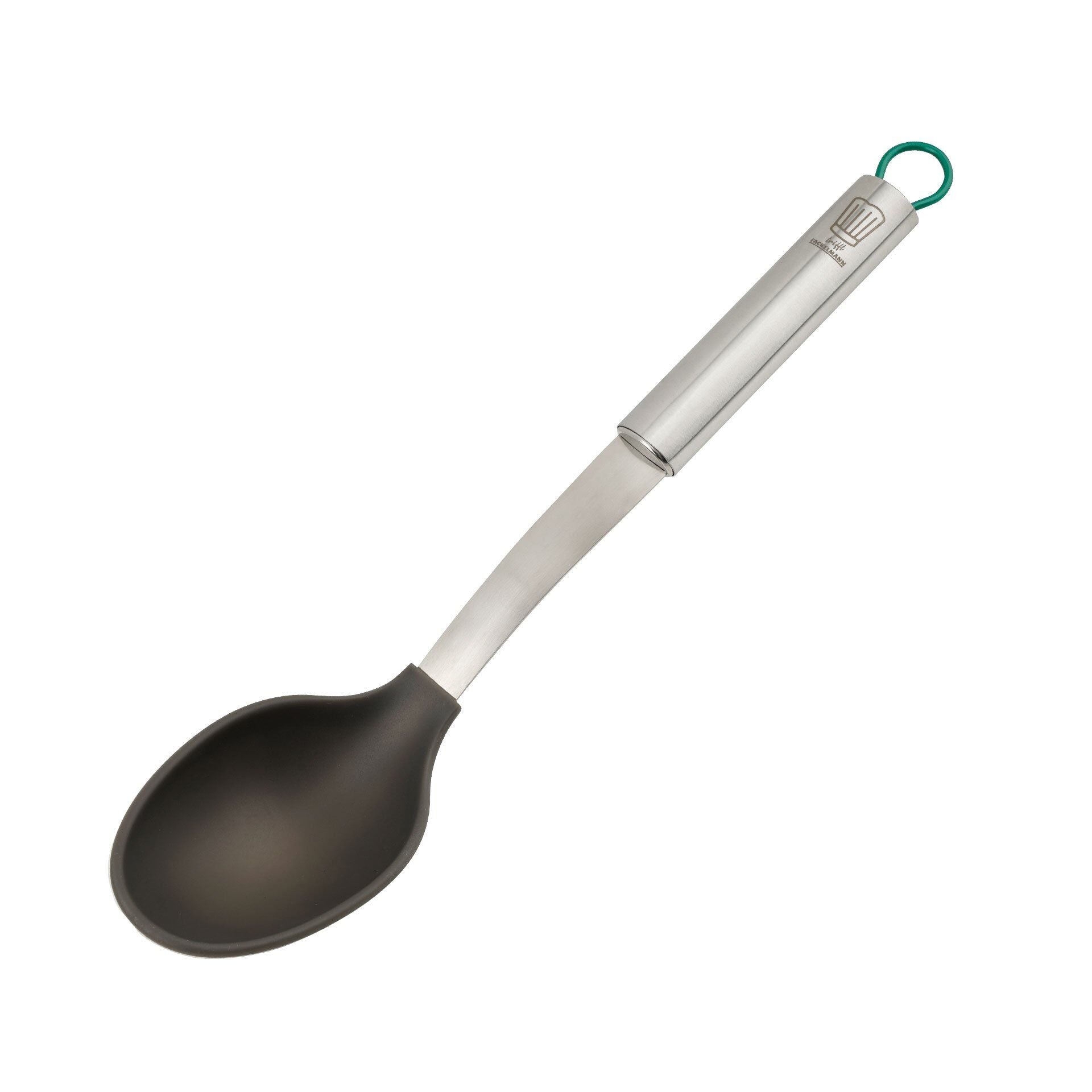Serveringsskje 31 cm silikon og rustfritt stål München-serien forfra