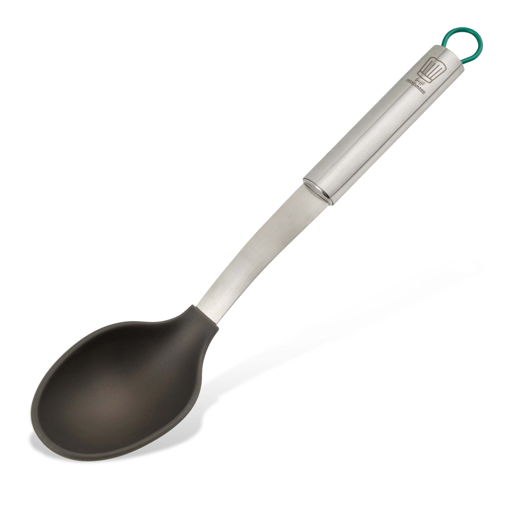 Serveringsskje 31 cm silikon og rustfritt stål München-serien nærbilde