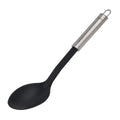 Serveringsskje med ovalt grep 31 cm svart plast - Fackelmann forfra