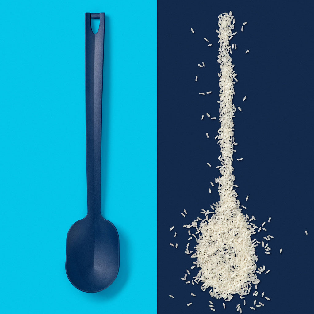 Serveringsskje plast blå 35 cm - Tasty detalj