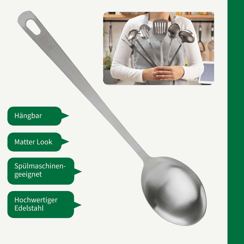 Serveringsskje rustfritt stål 32 cm montert Chefkoch trifft Fackelmann