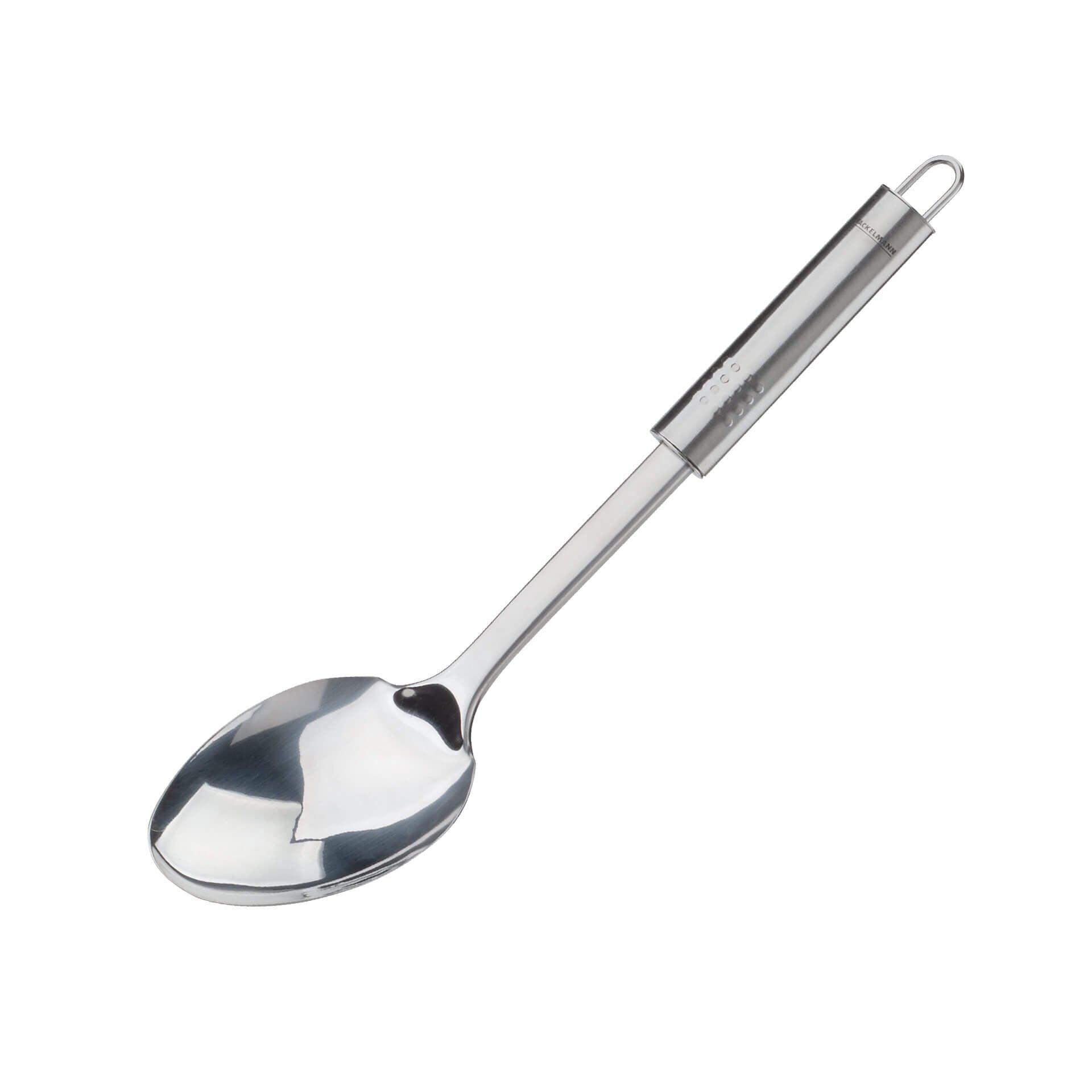 Serveringsskje rustfritt stål med ovalt grep 31 cm forfra