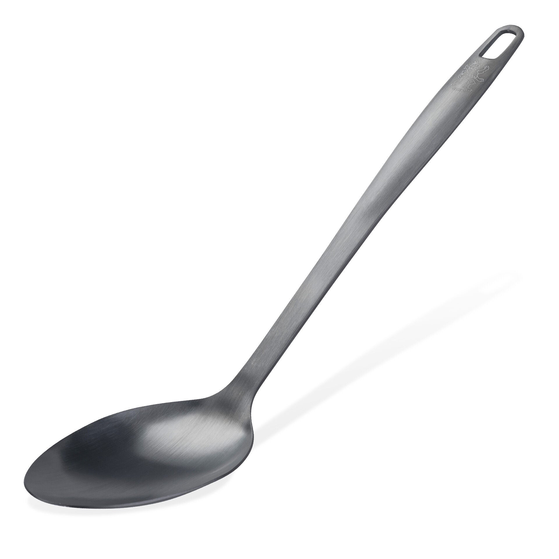 Serveringsskje svart rustfritt stål 31,5 cm - Stanley Rogers forfra