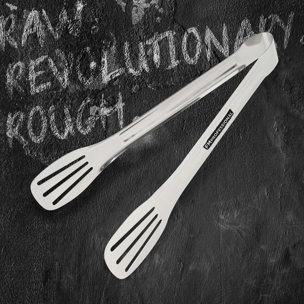 Serveringstang rustfritt stål 22,5 cm 2 stk FMprofessional nærbilde