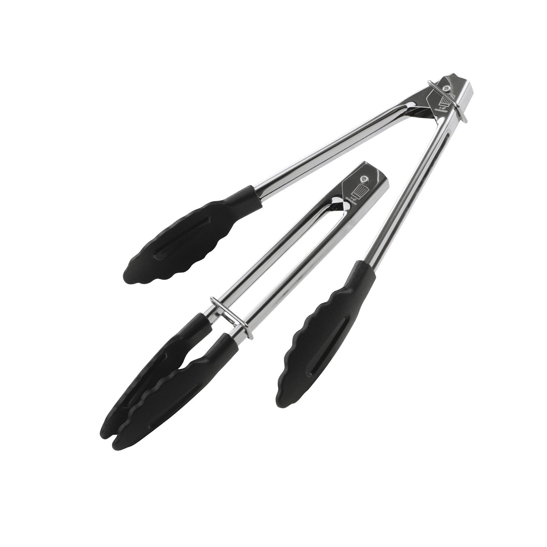 Servertang mini 18 cm 2 stk rustfritt stål forfra