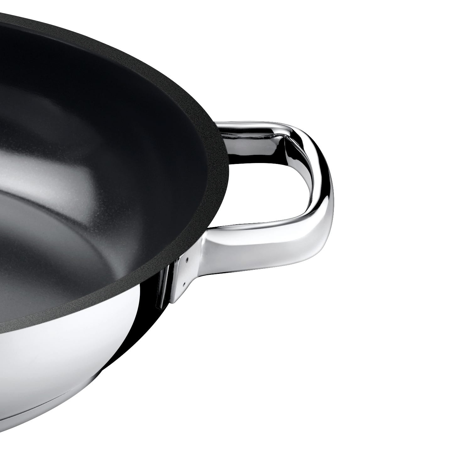 Detalj av keramisk belegg på Servierpanne 28 cm keramisk non-stick rustfritt stål Durado - WMF