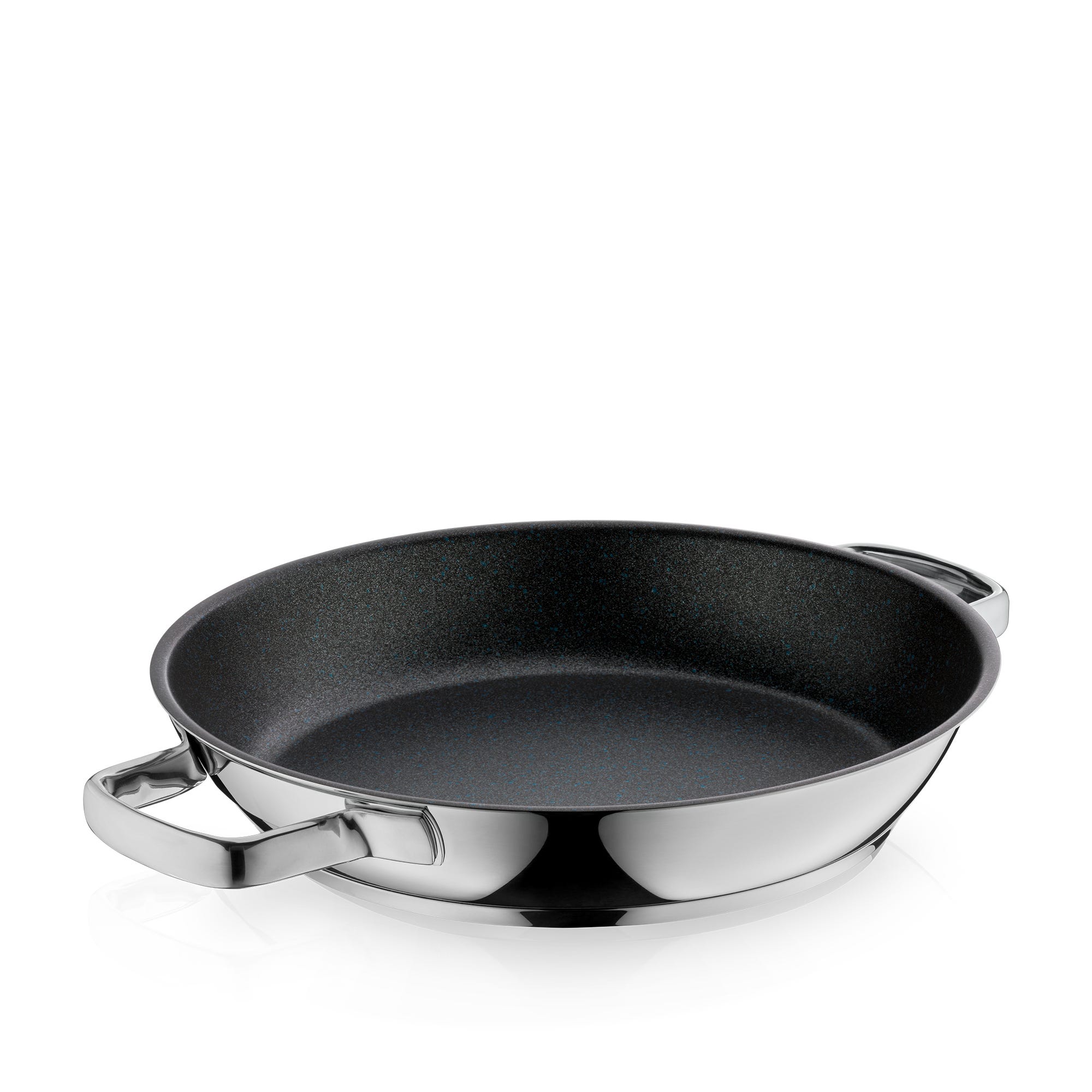 Servierpanne 28 cm non-stick rustfritt stål PermaDur Advance fra WMF forfra