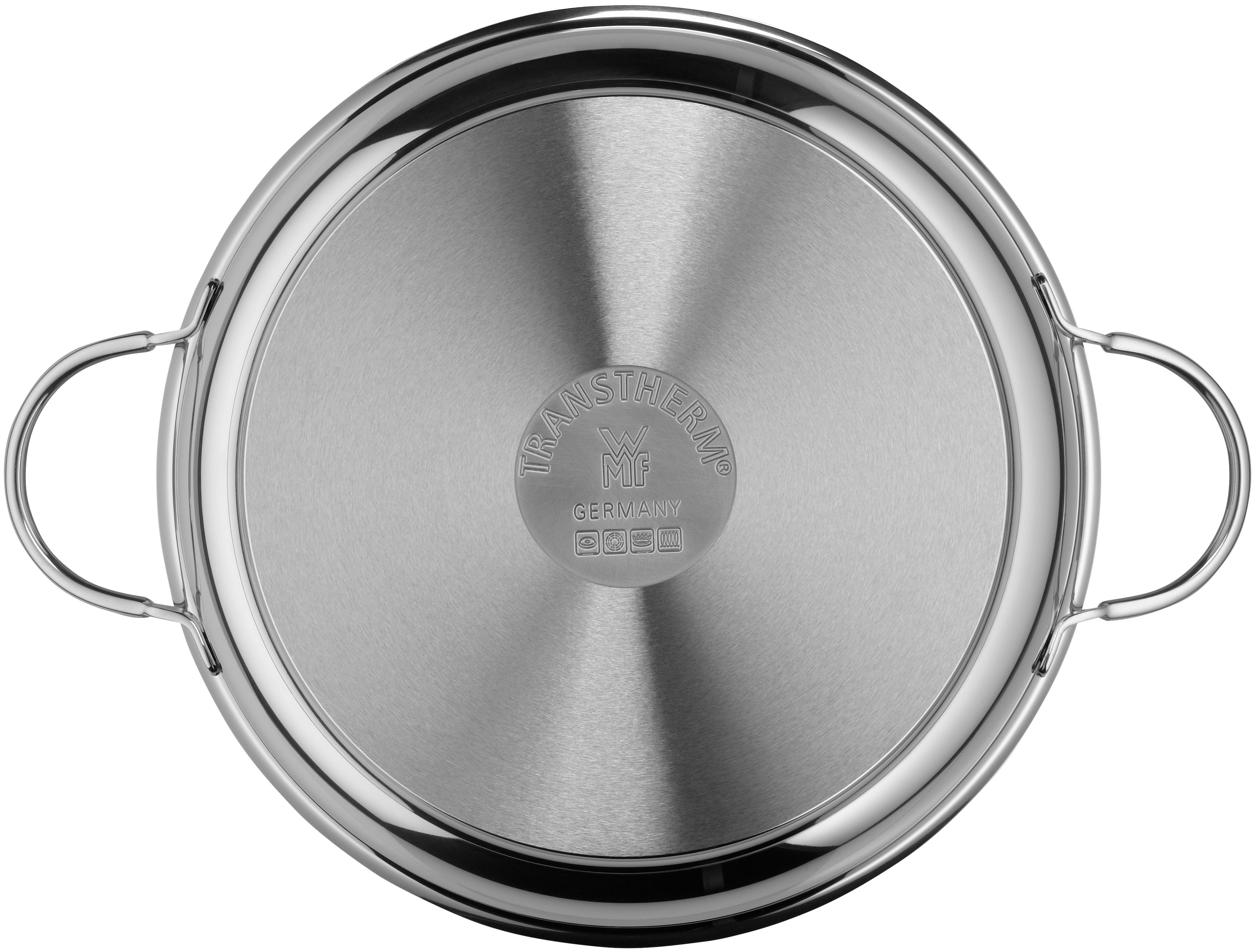Servierpanne 28 cm rustfritt stål induksjon - WMF montert på komfyr