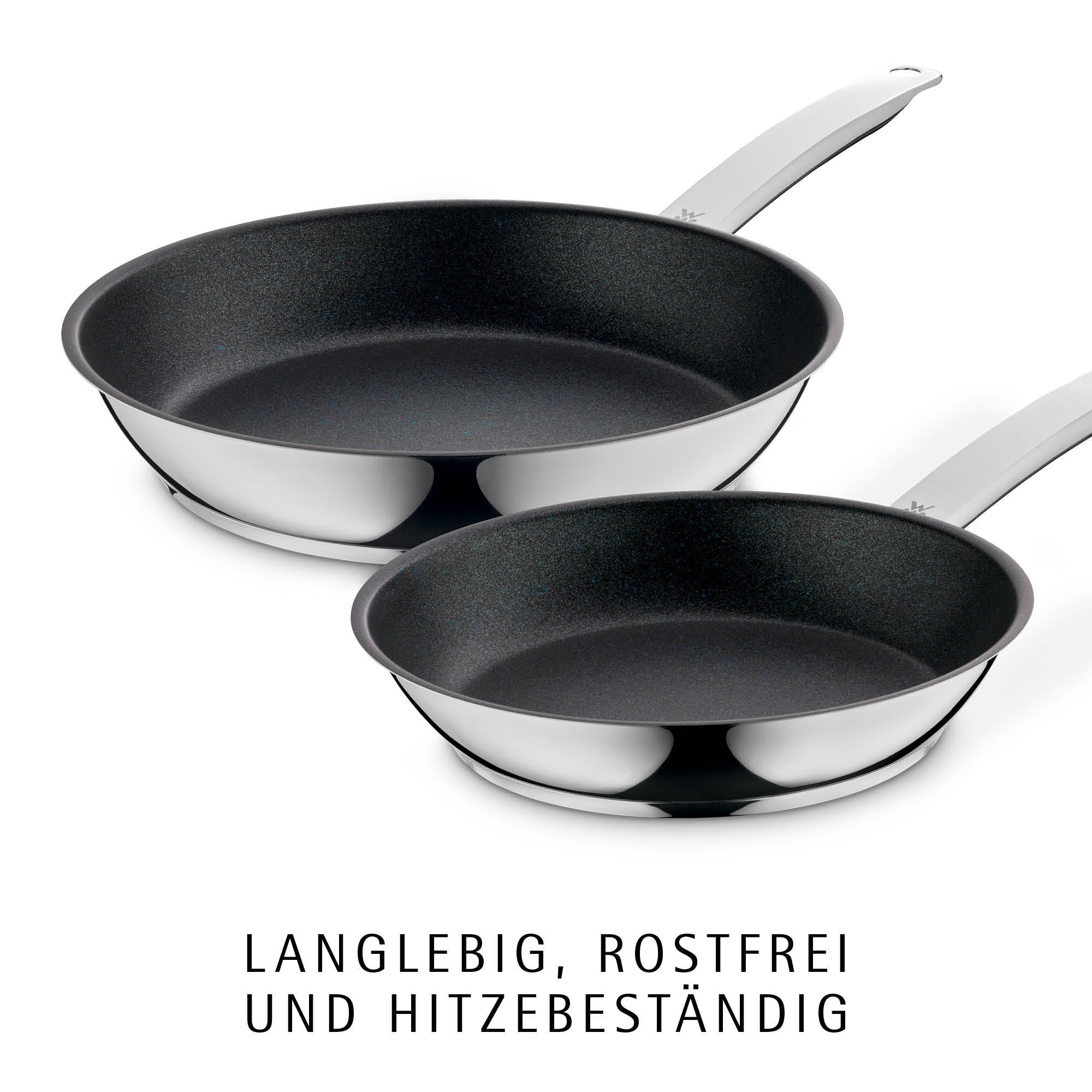 Detalj av hellekant på Servierpanne 32 cm non-stick rustfritt stål PermaDur Advance - WMF