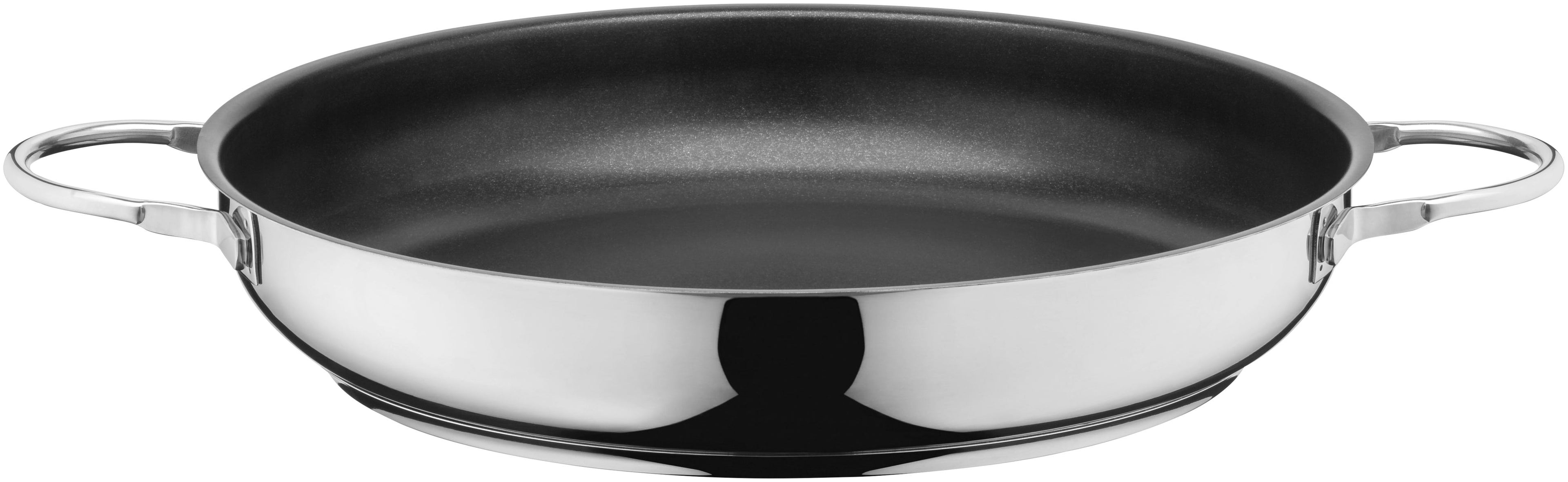 Servierpanne Calabria 32 cm non-stick rustfritt stål forfra