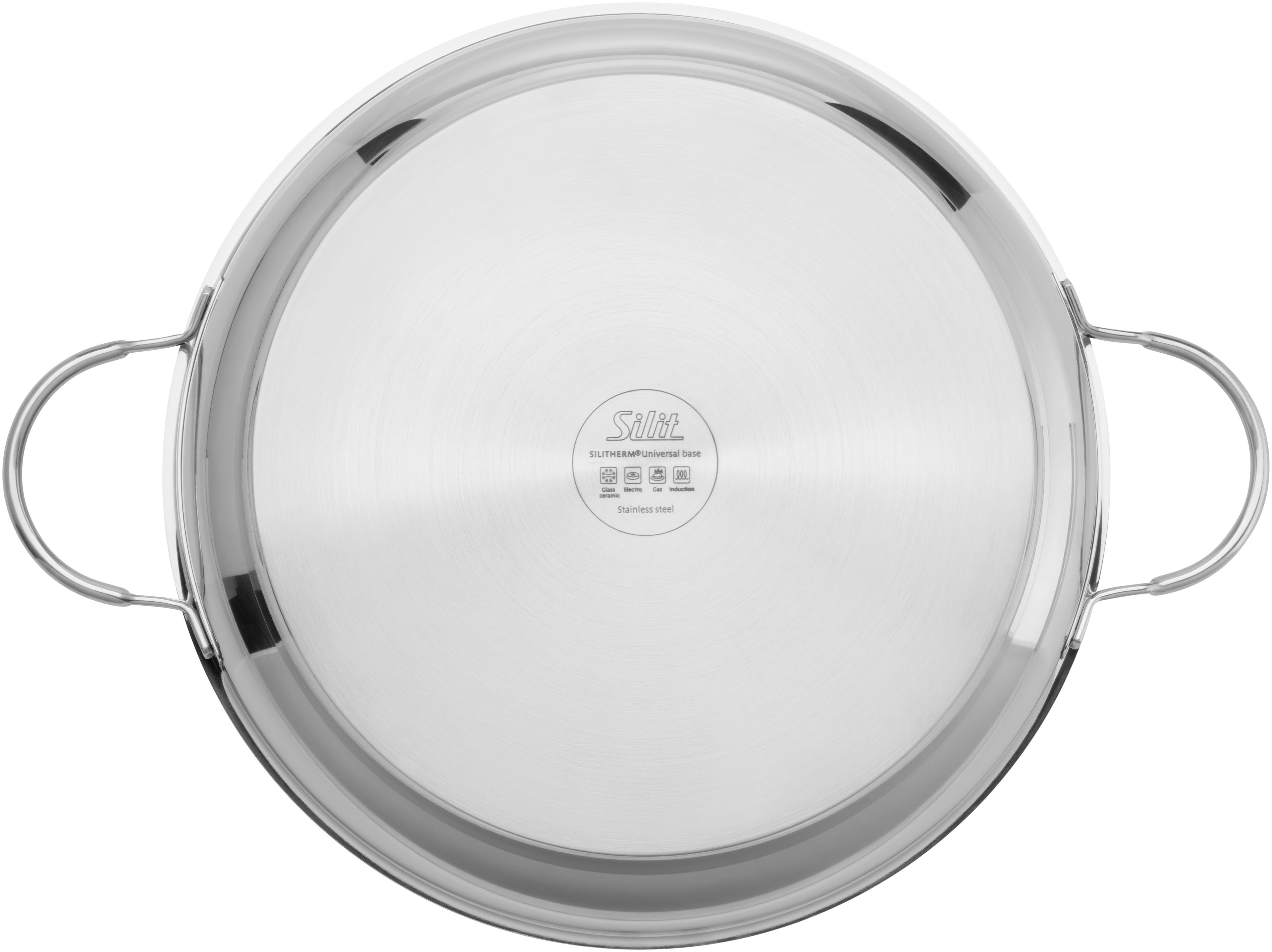 Servierpanne Calabria 32 cm non-stick rustfritt stål bakside