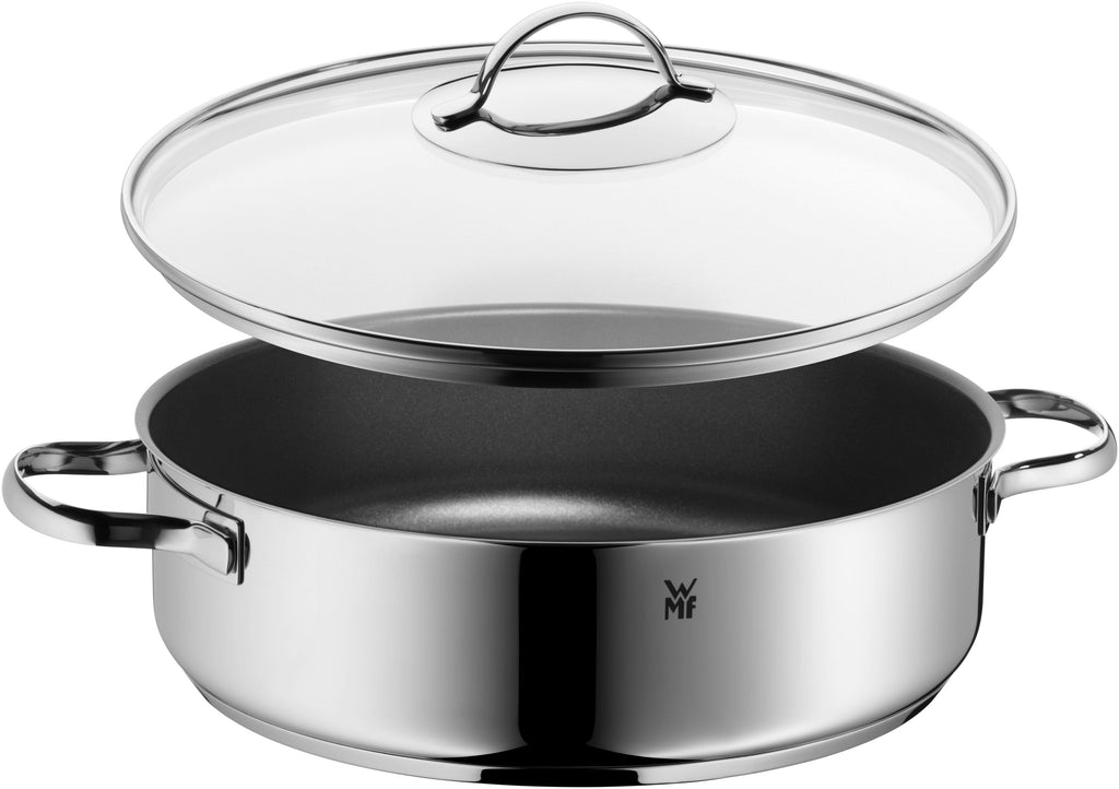 Håndtak på Servierpanne med glasslokk 28 cm non-stick karbonstål 5,2 L