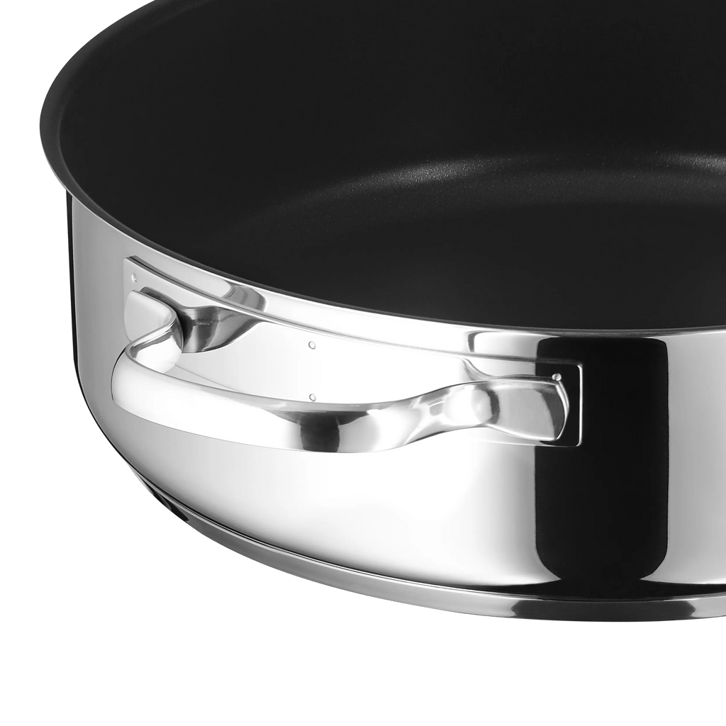 Detalj av glasslokk på Servierpanne med glasslokk 24 cm non-stick karbonstål - WMF
