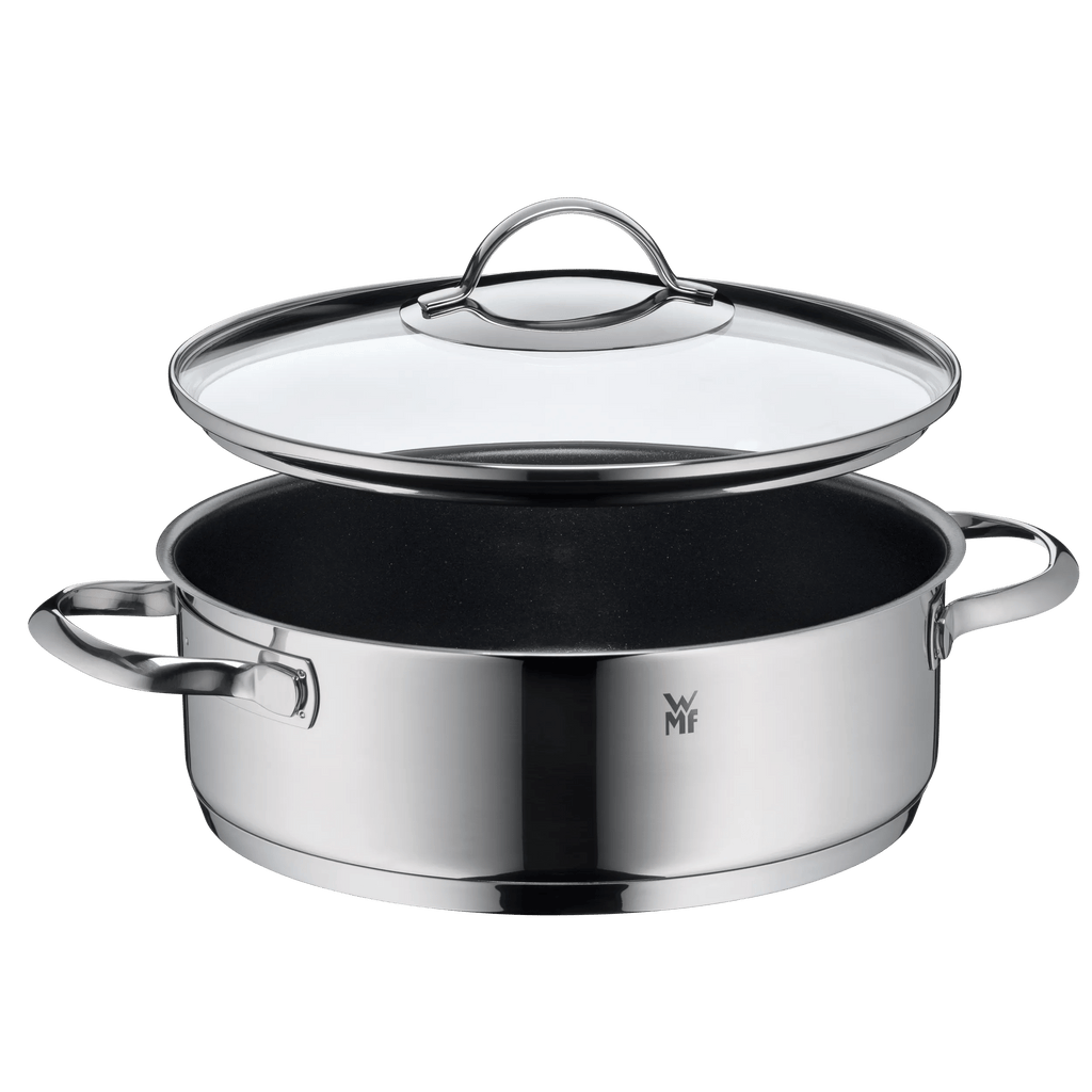 Servierpanne med glasslokk 24 cm non-stick karbonstål - WMF i bruk