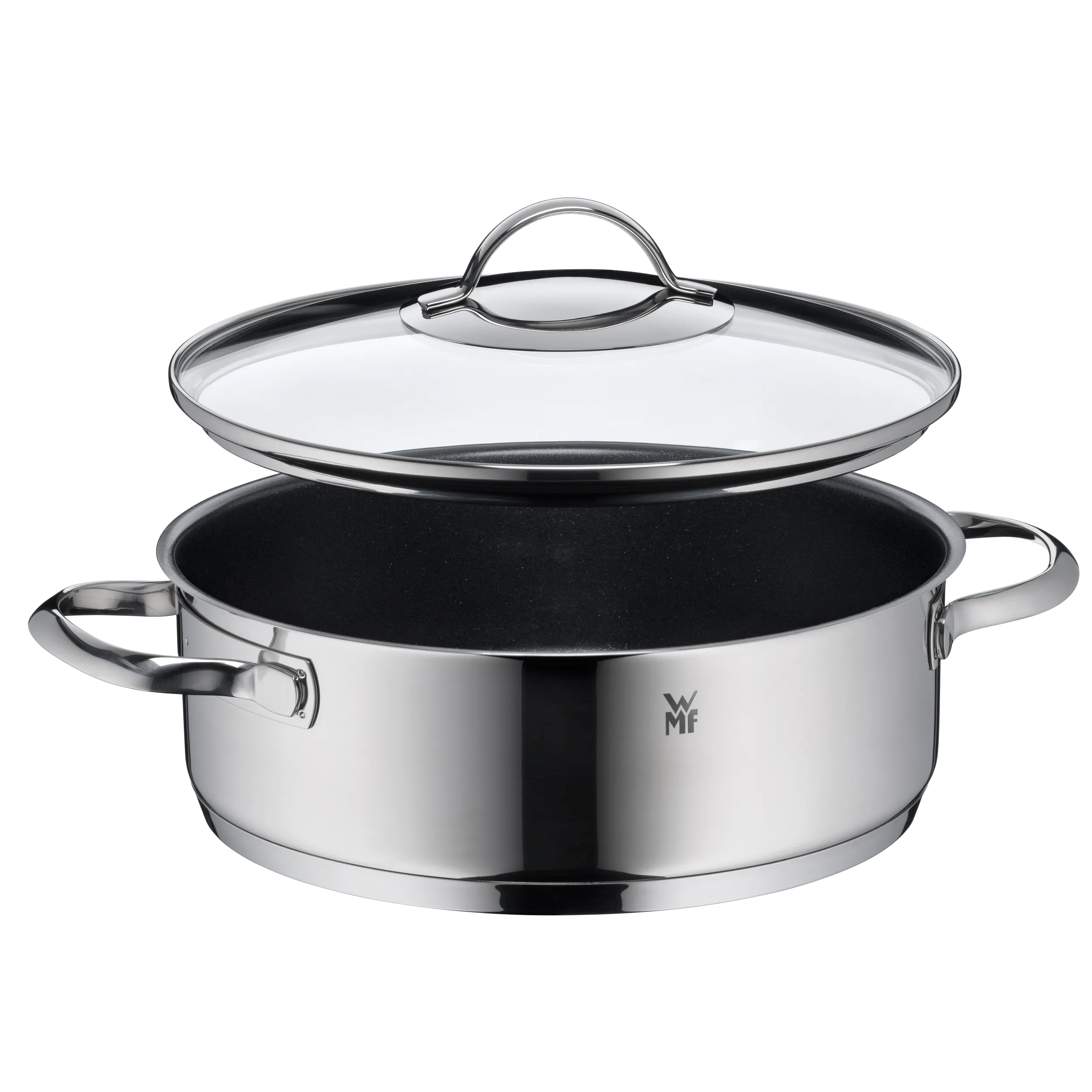 Servierpanne med glasslokk 24 cm non-stick karbonstål - WMF i bruk