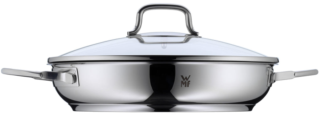 Nærbilde av glasslokk på servierpanne med glasslokk 26 cm non-stick keramisk WMF