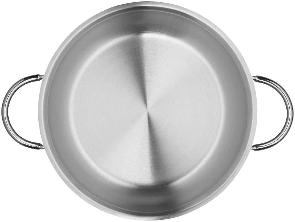 Servierpanne Profi rustfritt stål 20 cm induksjon bakside