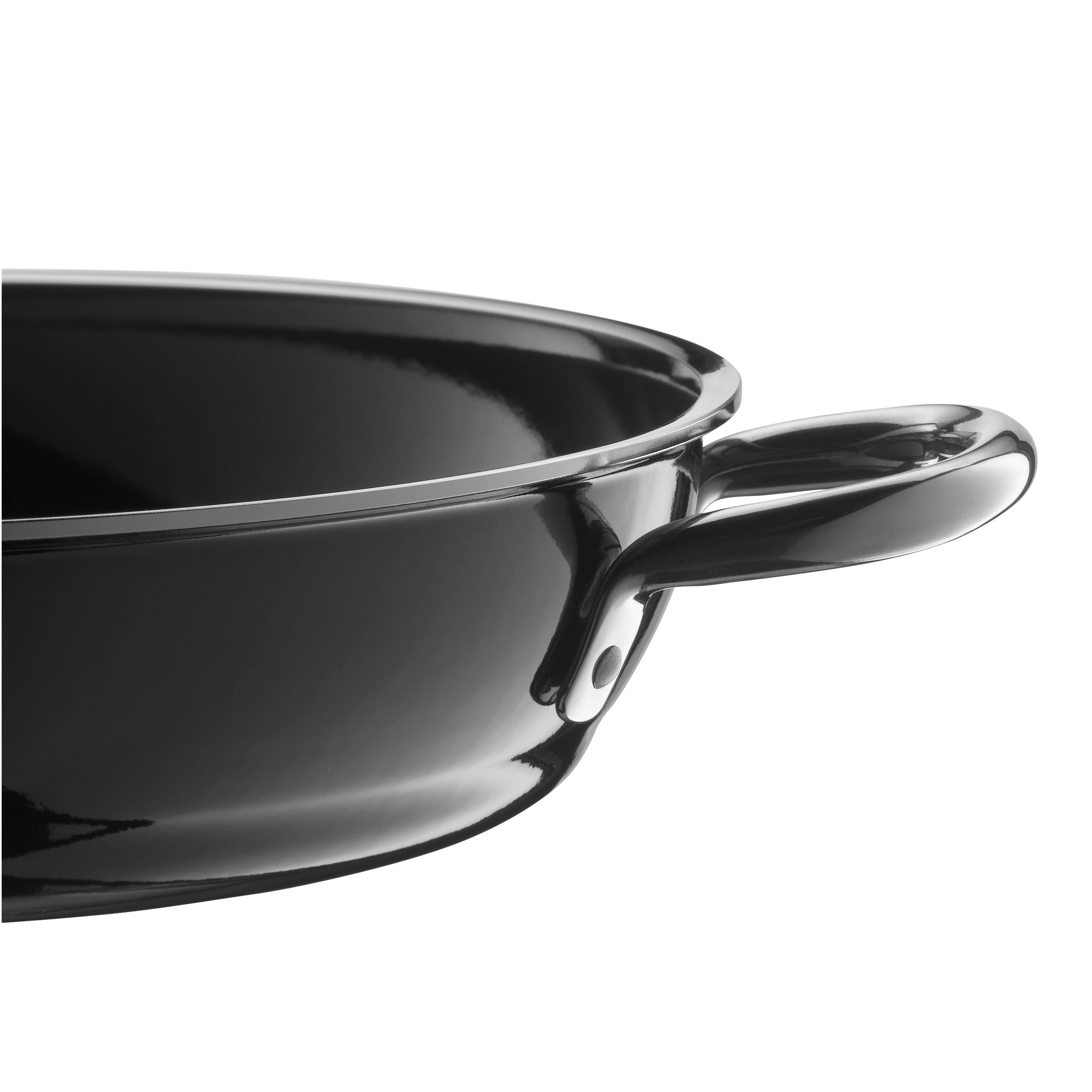 Montert Servierpanne Silargan® 20 cm induksjon svart på induksjonsplate