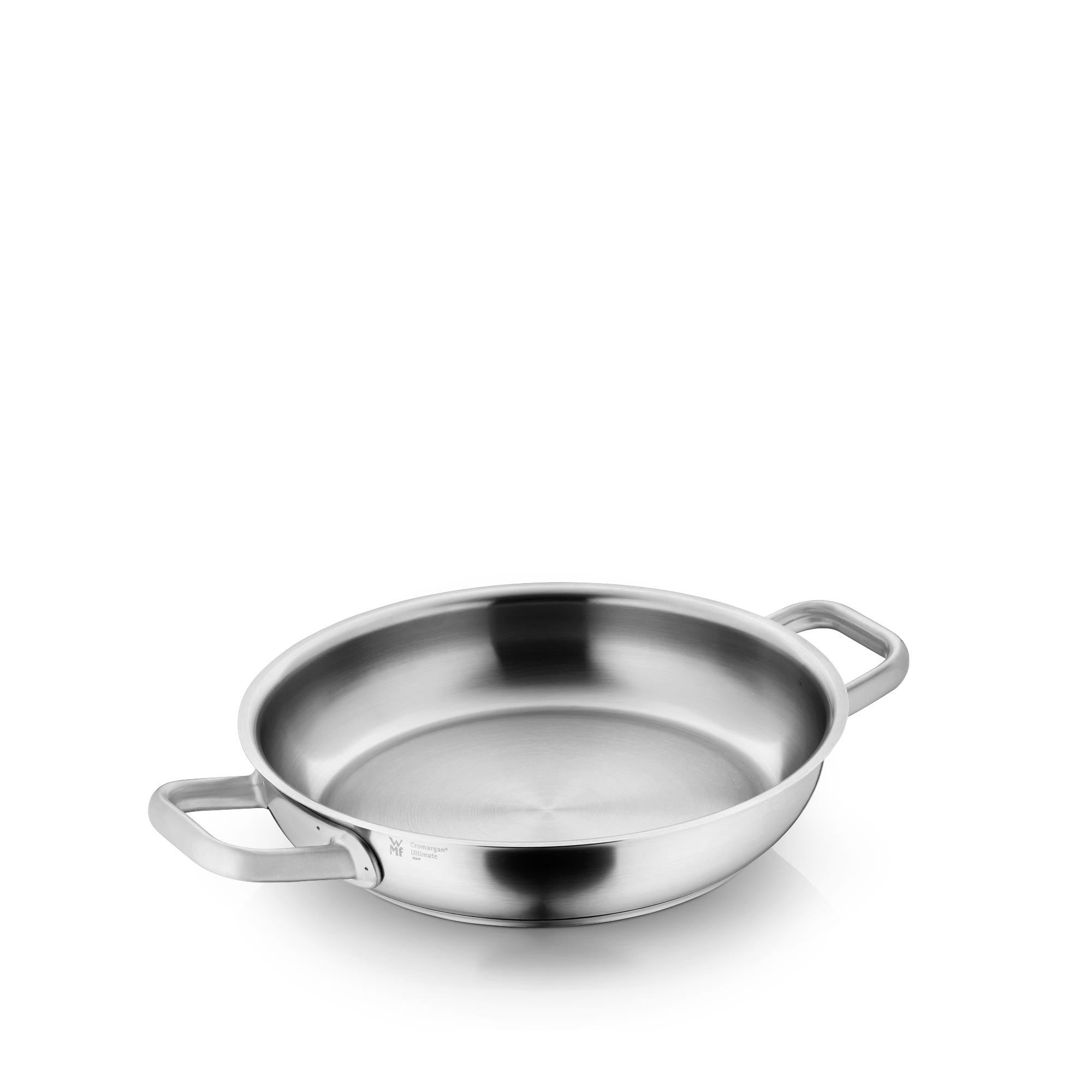 Servierpanne Ultimate rustfritt stål 24 cm induksjon forfra