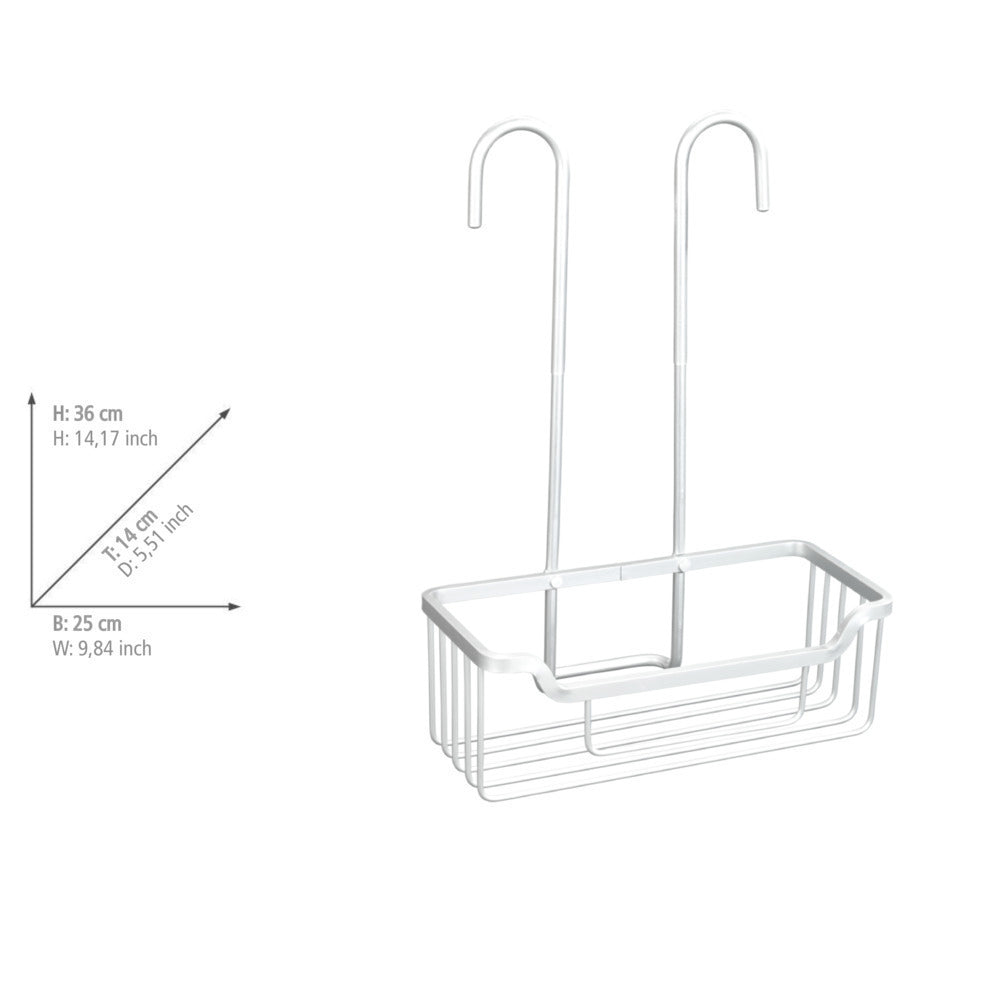 Sideprofil av Dusj-caddy Milo aluminium for termostat