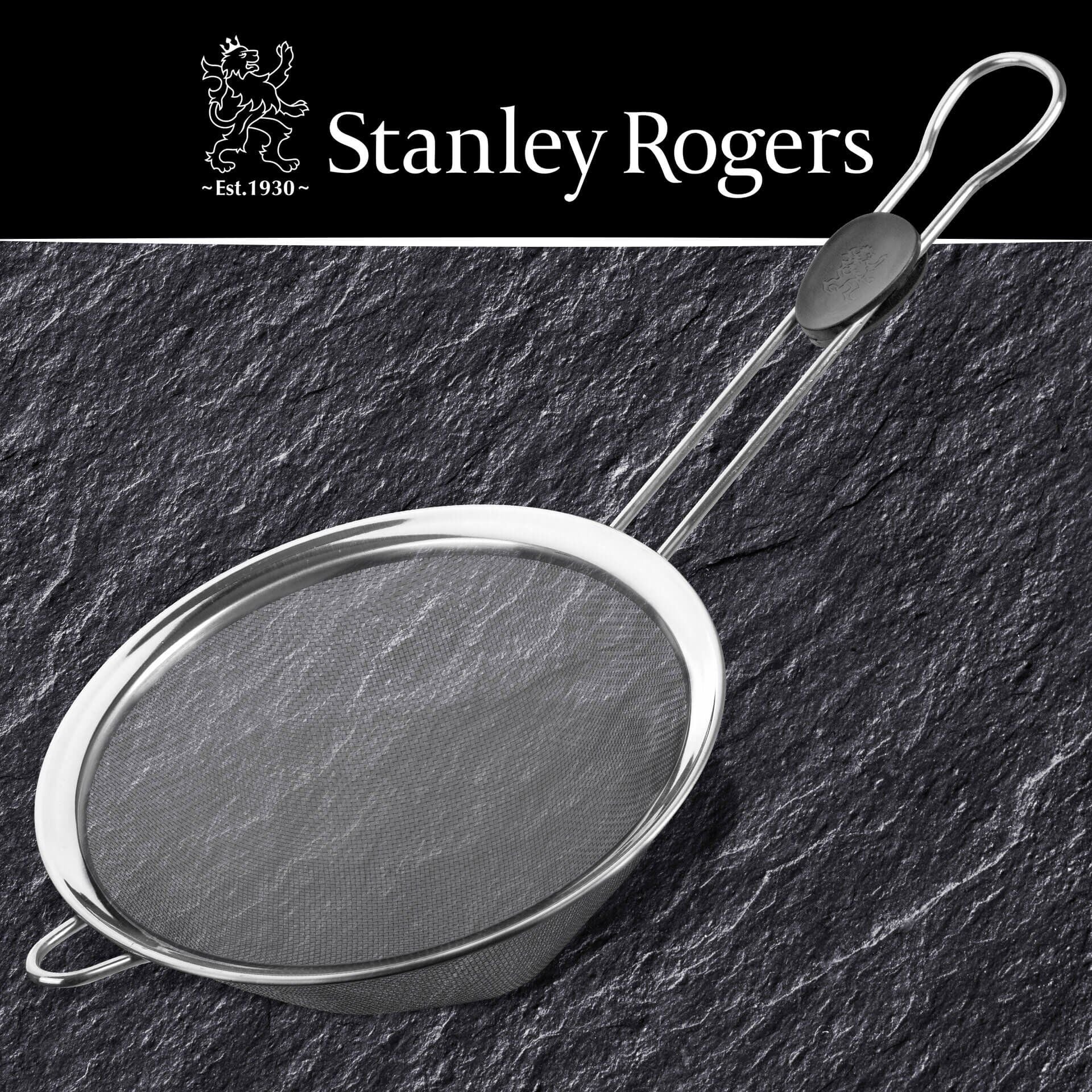 Detaljbilde av grep på Sil Ø20 cm rustfritt stål med komfortgrep Stanley Rogers