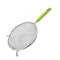 Sil rustfritt stål Ø20 cm med plastkant limegrønn forfra