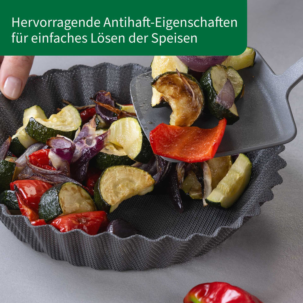 Silikonform for airfryer non-stick Ø20 cm Chefkoch trifft Fackelmann montert i airfryer