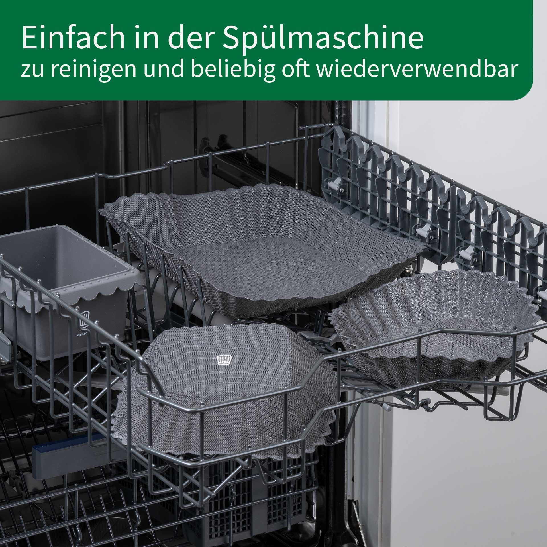 Silikonform for airfryer non-stick Ø20 cm Chefkoch trifft Fackelmann perforert design