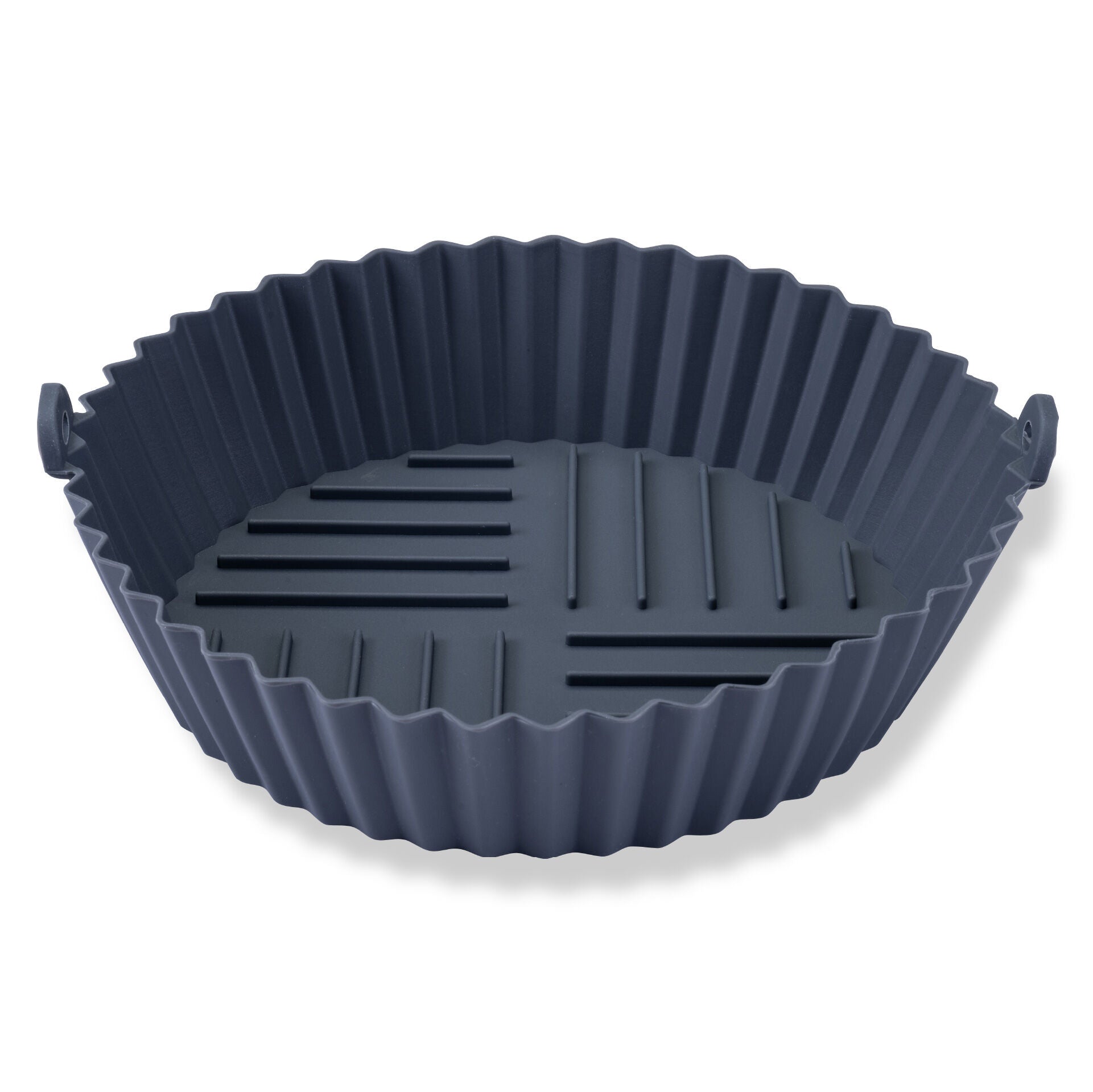 Detalj av riflet bunn på Silikonform for airfryer rund Ø15 cm riflet bunn - Fackelmann