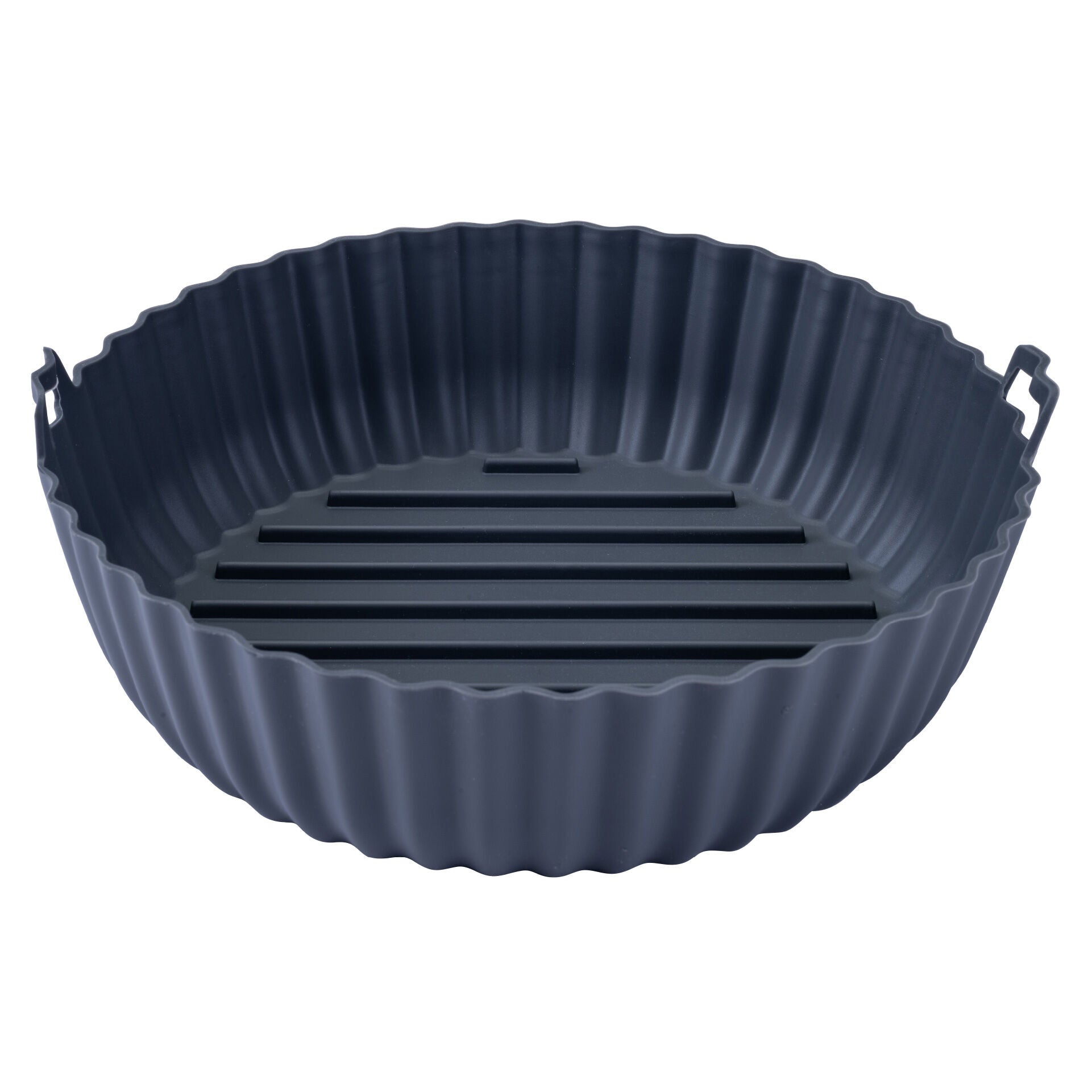Silikonform for airfryer rund Ø19 cm grå - Fackelmann forfra