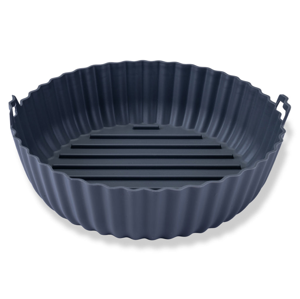 Silikonform for airfryer rund Ø19 cm grå - Fackelmann detalj av riller