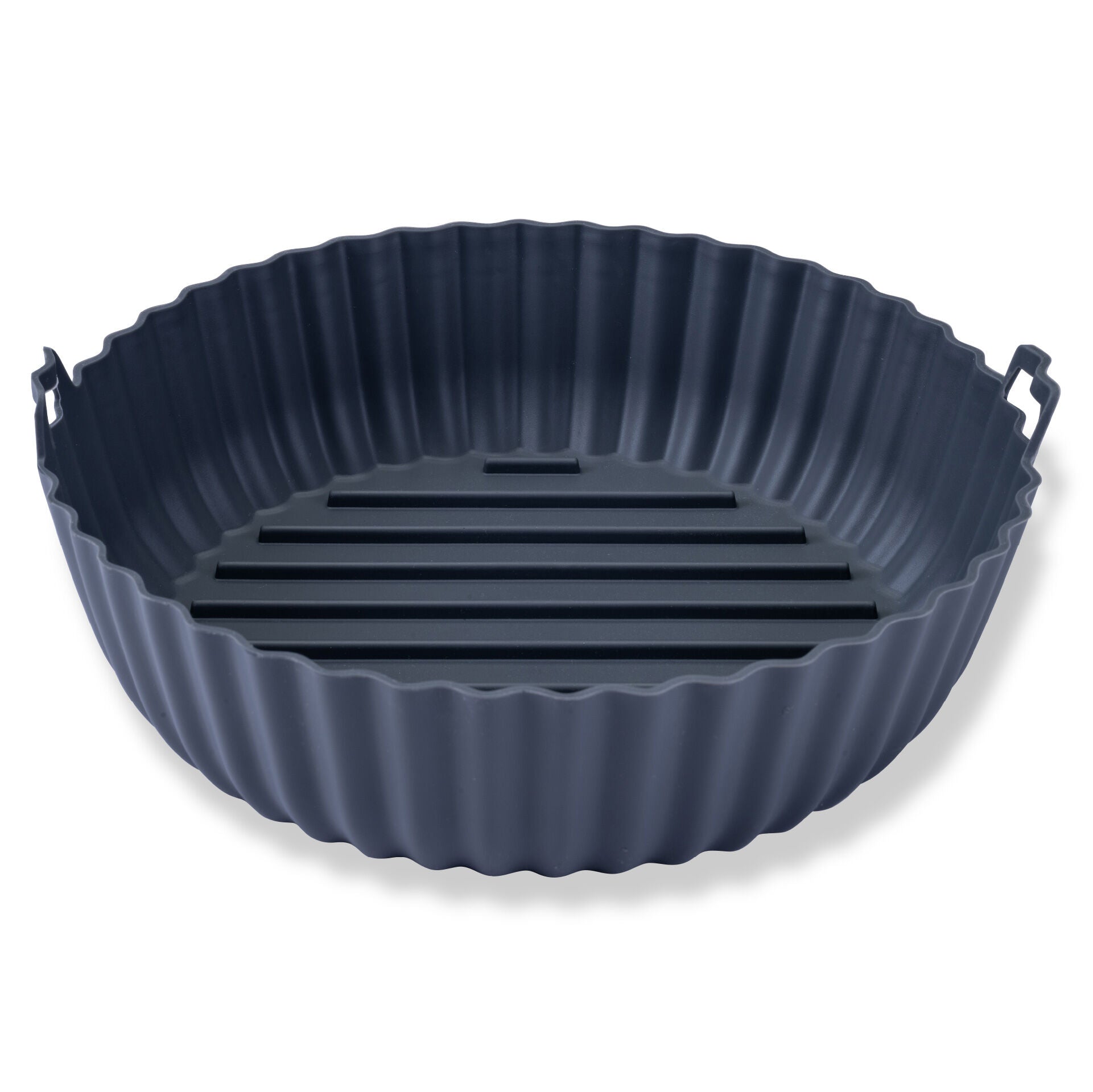 Silikonform for airfryer rund Ø19 cm grå - Fackelmann detalj av riller