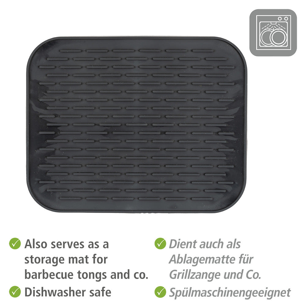 Detalj av non-stick overflate på Silikonmatte varmebestandig svart - WENKO