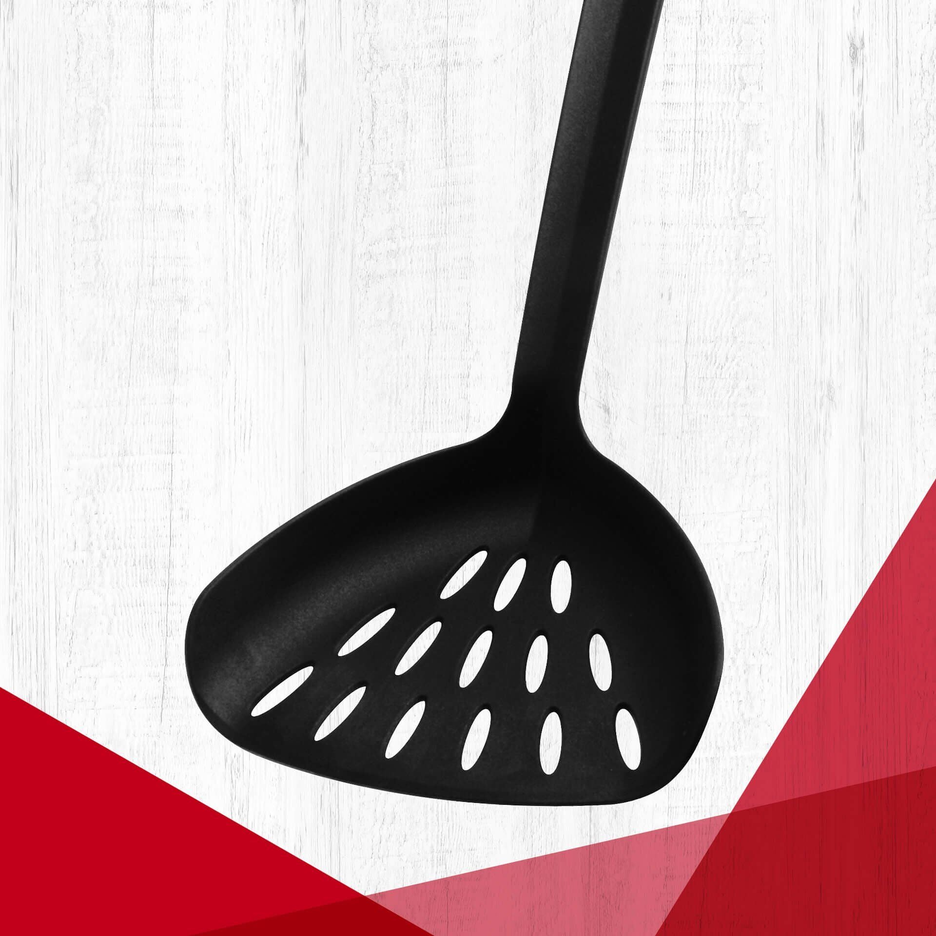 Silskje wok svart 34 cm non-stick detalj med hull