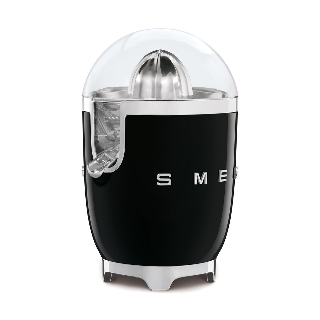 Sitruspresse elektrisk 70W svart rustfritt stål SMEG forside