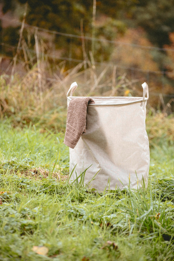 Skittentøyskurv Judy beige sammenleggbar polyester montert
