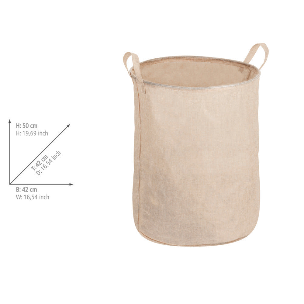 Skittentøyskurv Judy beige sammenleggbar polyester sammenlagt