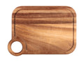 Skjærefjøl akasietre 30x22 cm med saftrenne fra SCHÖNER WOHNEN forfra