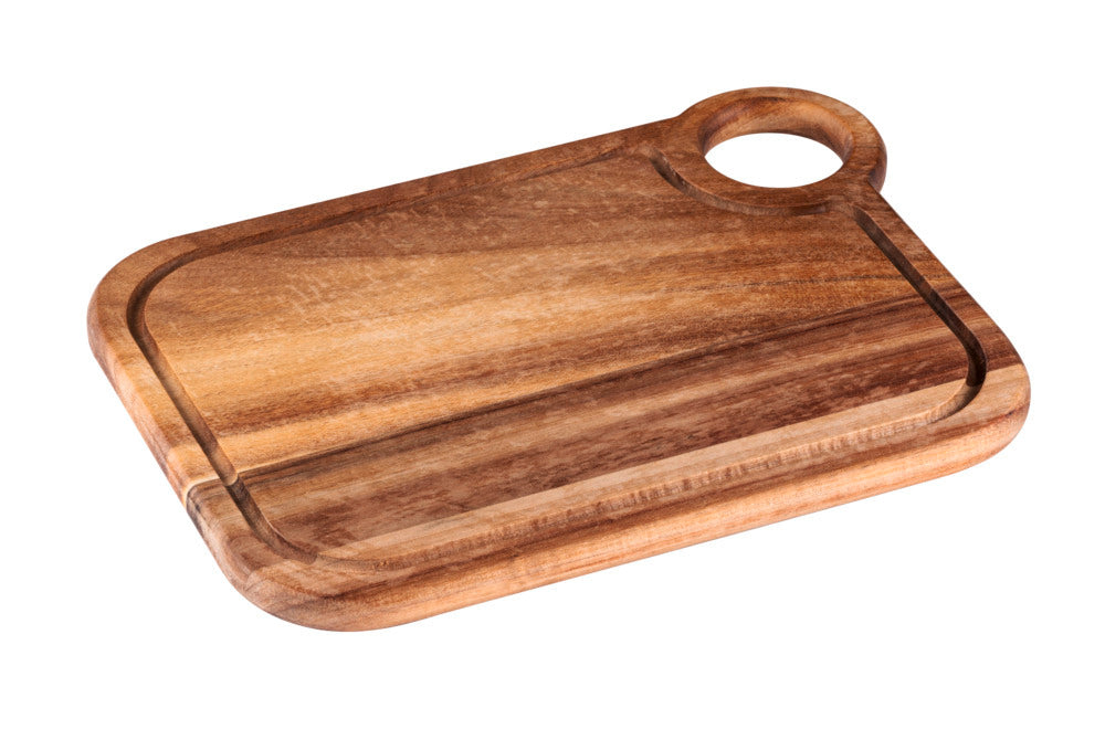 Skjærefjøl akasietre 30x22 cm med saftrenne fra SCHÖNER WOHNEN bakside