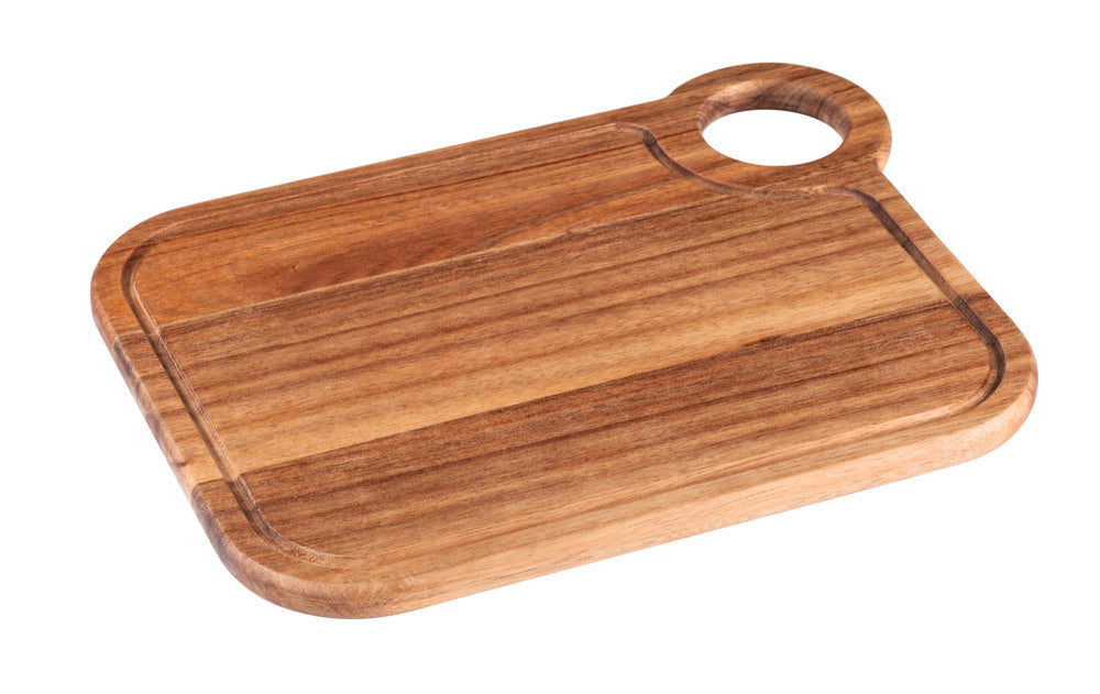 Bakside av skjærefjøl akasietre FSC 35x27 cm med griffhull