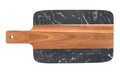 Skjærefjøl akasietre og marmor 37x18 cm ATAMI forfra