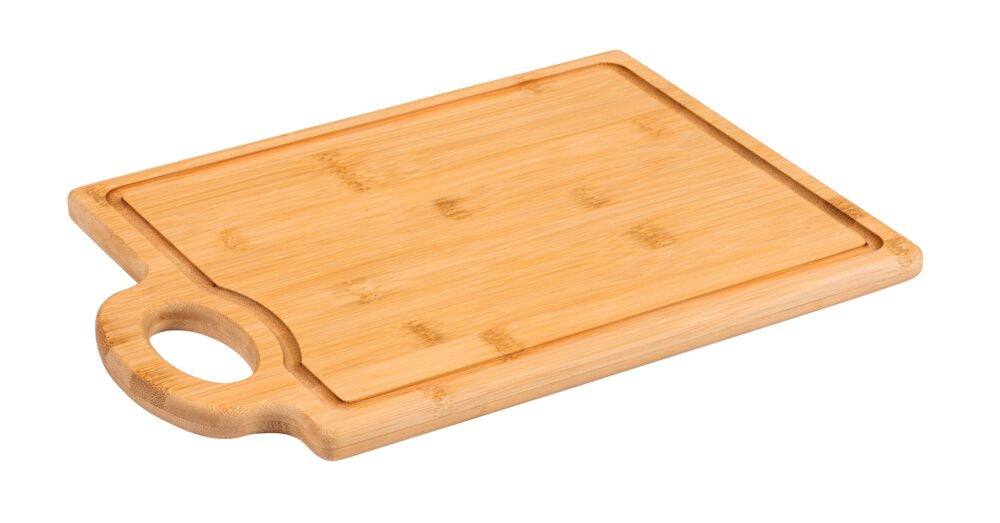 Skjærefjøl bambus 30x20 cm med saftrenne tosidig - WENKO forfra