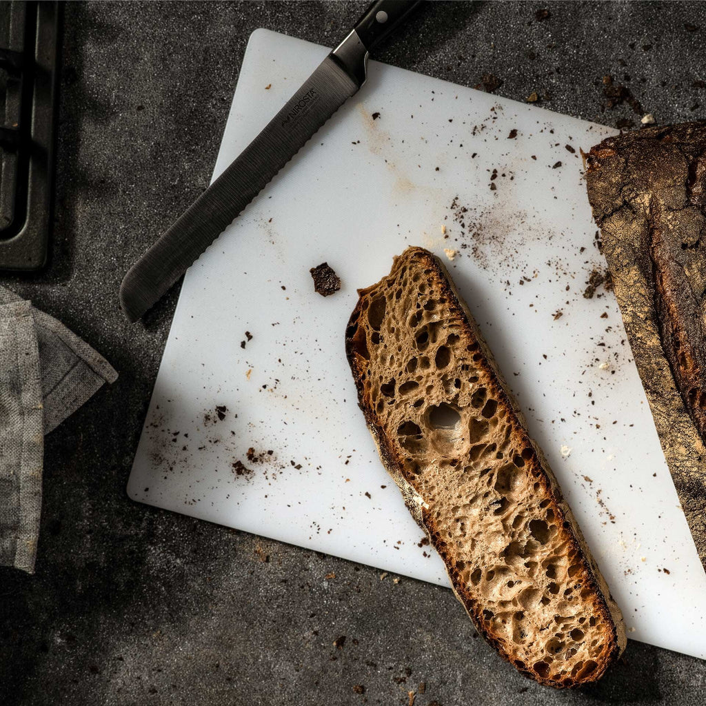 Skjærefjøl HACCP bakevarer 45x30 cm hvit bakside