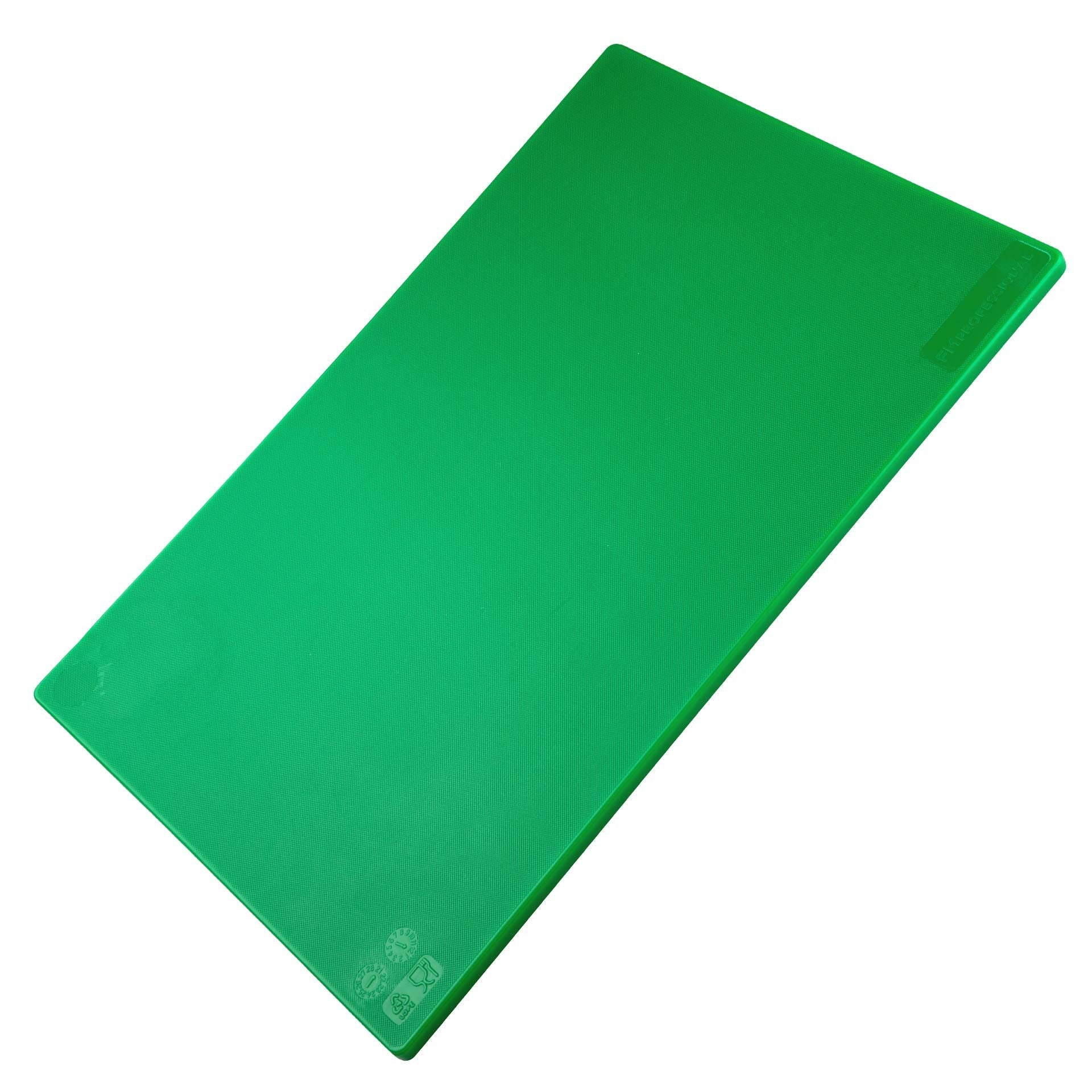 Skjærefjøl HACCP frukt/grønnsaker 45x30 cm grønn forfra