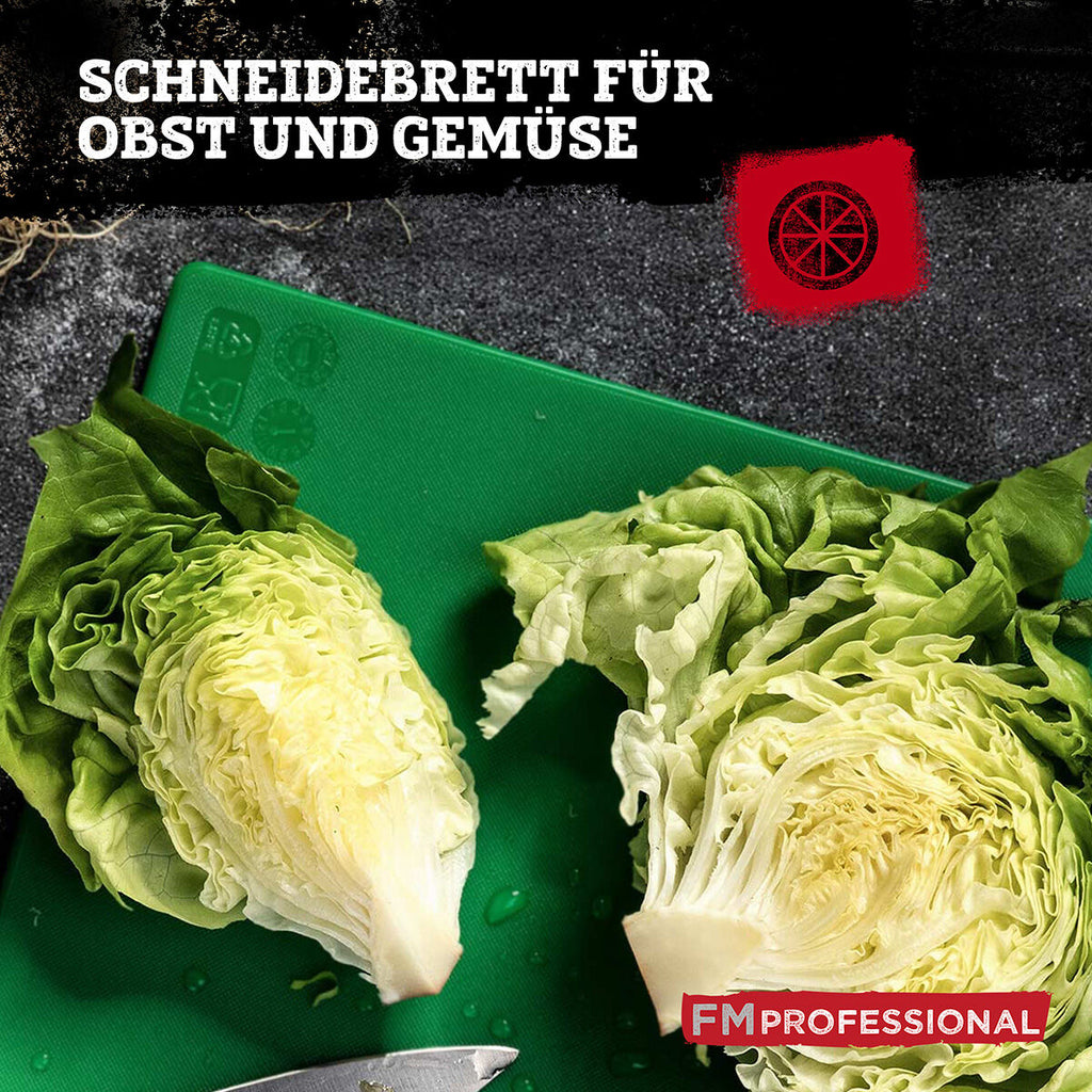 Skjærefjøl HACCP frukt/grønnsaker 45x30 cm grønn brukt til frukt