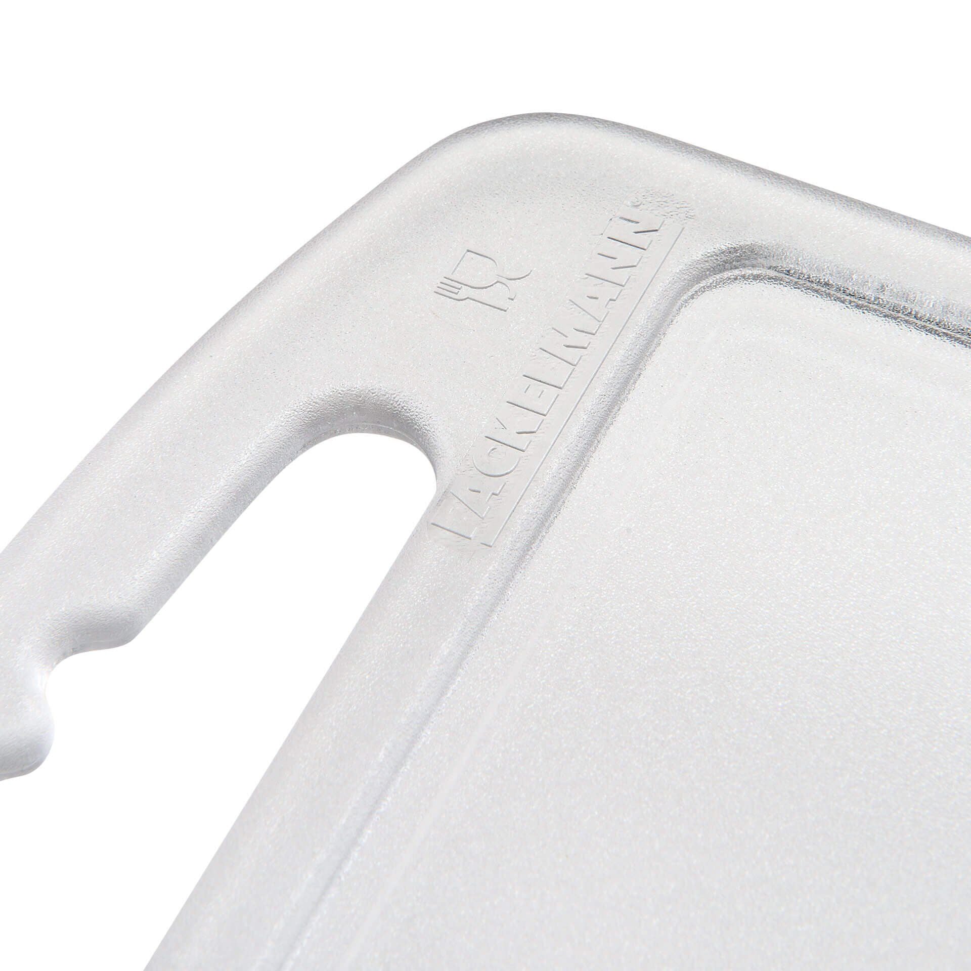 Skjærefjøl plast gjennomsiktig 24x15 cm - Fackelmann bakside